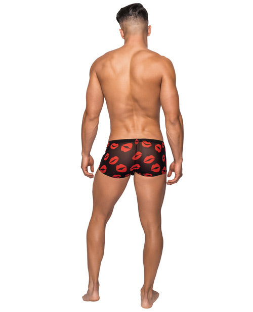kiss-me-stretch-mesh-mini-short-blkrd-lg image