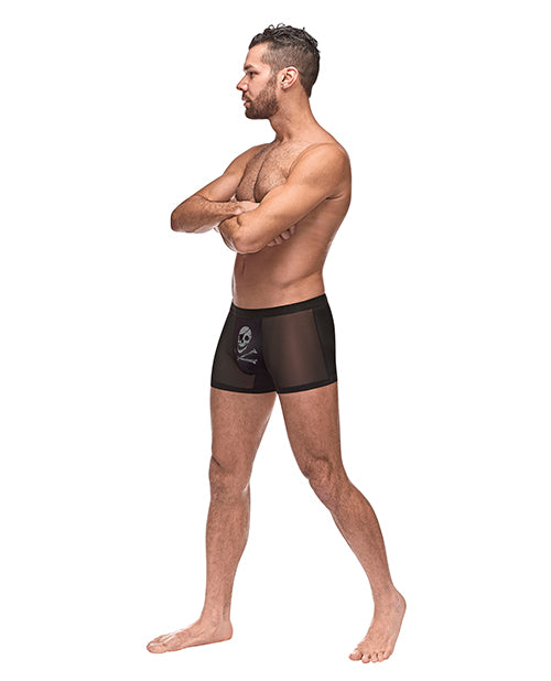 private-screening-micro-mesh-modal-skull-pouch-short-black-lg image