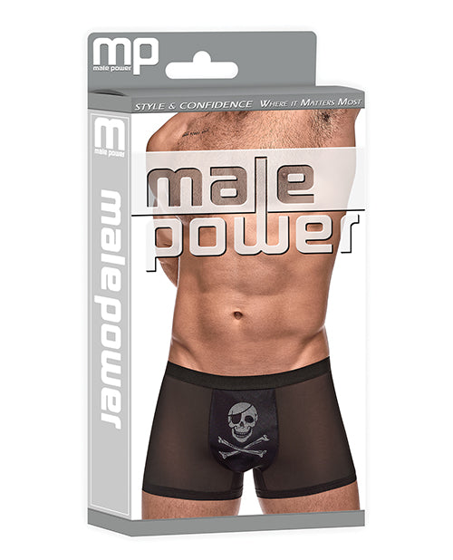 private-screening-micro-mesh-modal-skull-pouch-short-black-lg image