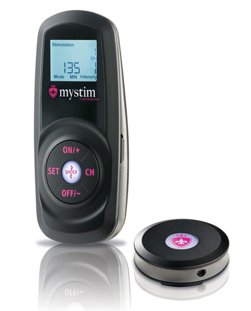 mystim-cluster-buster-wireless-estim-starter-kit-black image