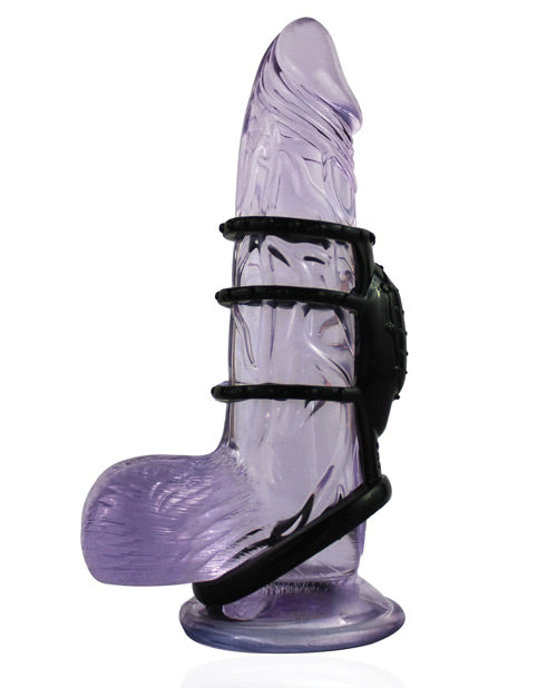 Doctor Love's Zinger Vibrating Cock Cage - Black
