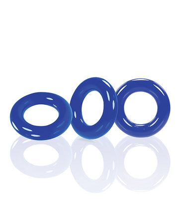 Oxballs Willy Rings - Blue Pack of 3