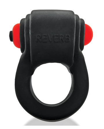 Hunky Junk Revring Cock Ring w/Vibe - Tar w/Red Vibe