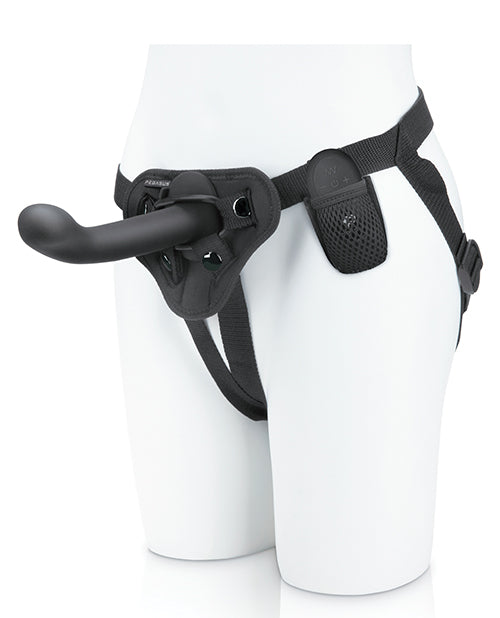pegasus-6-rechargeable-p-spot-g-spot-peg-wadjustable-harness-remote-set-black image