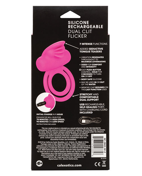 silicone-rechargeable-dual-clit-flicker-enhancer-pink image