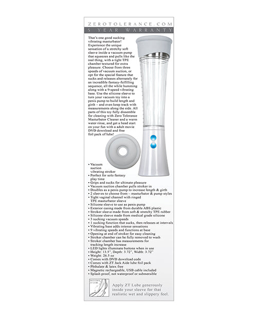 zero-tolerance-sucking-good-rechargeable-vibrating-pump-whiteclear image