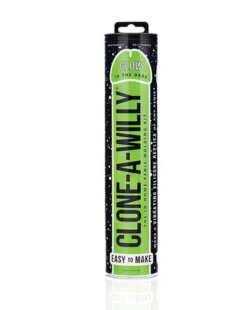 Clone-A-Willy Kit Vibrating Glow in the Dark - Green