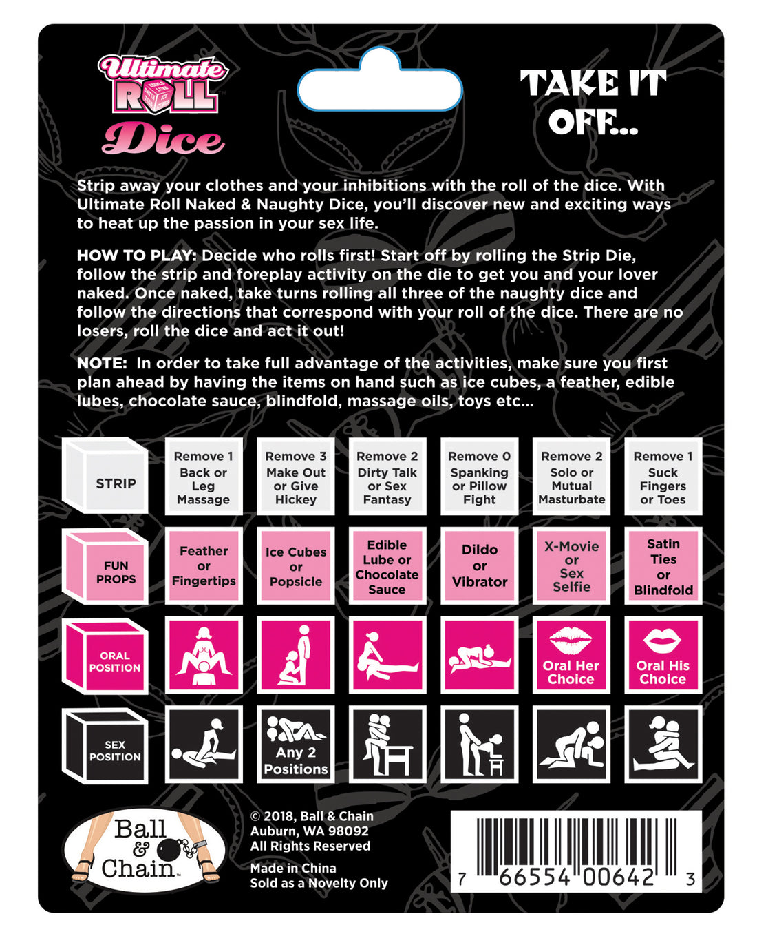 Ultimate Roll Naked & Naughty Dice