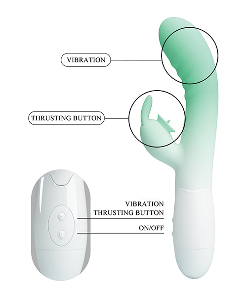 Pretty Love Cerberus Licking Rabbit - Aqua Ombre