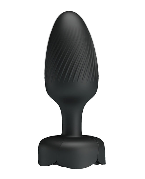 Pretty Love Varian Large Butt Plug w/Multi Color Bottom Light - Black