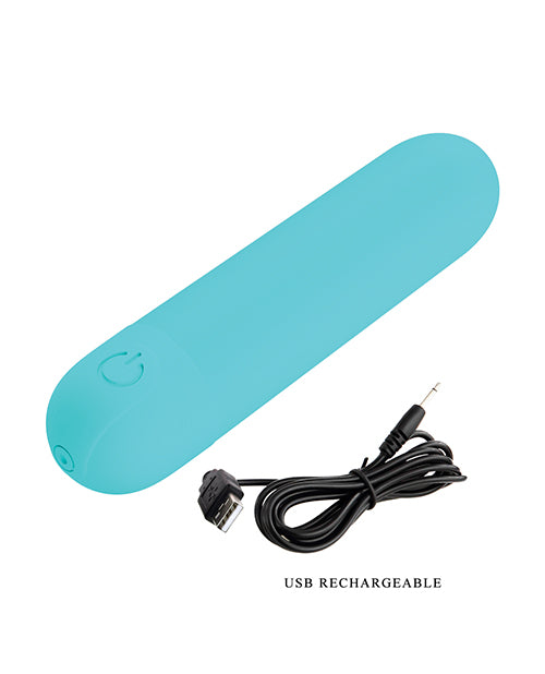 Pretty Love Stefan Mini Massager Bullet - Aqua