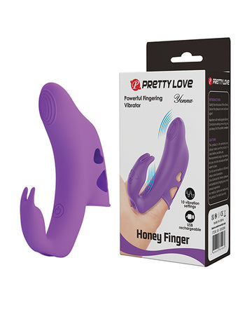 Pretty Love Yenna Dual Finger Vibe - Purple