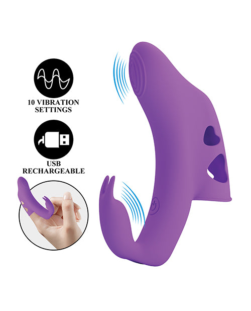 Pretty Love Yenna Dual Finger Vibe - Purple