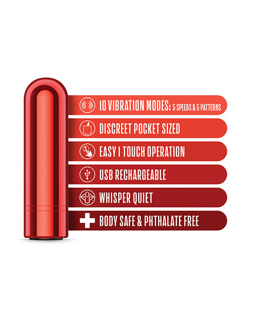 Blush Kool Vibes Mini Rechargeable Bullet - Cherry