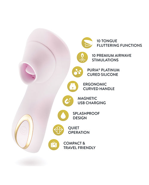 Blush Delice Fleur Suction Vibe - Barely Purple