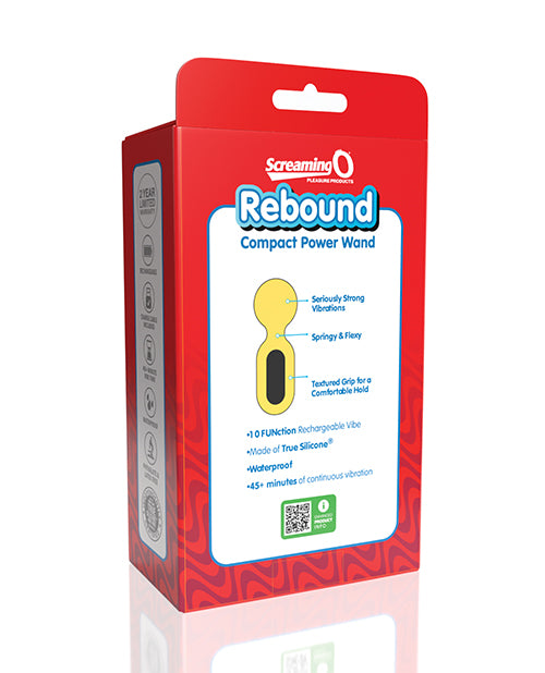 Screaming O Rebound Compact Power Wand - Bumblee Yellow