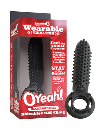 Screaming O Rechargeable O Yeah Silicone - Black