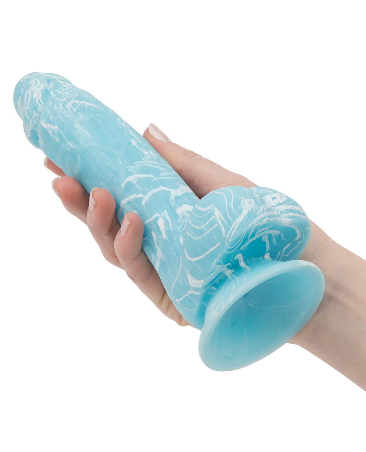 Addiction Luke Glow in the Dark 7.5" Dildo - Blue
