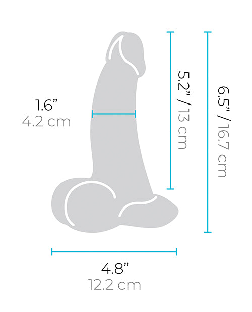 b-Vibe Slipskin 6.5" Curvy - Cream