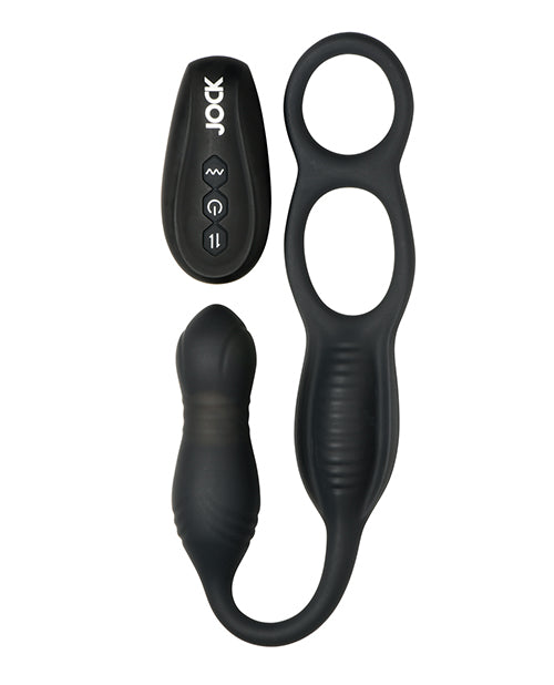 Hyper Thrusting and Vibrating Anal Plug w/C-Ring