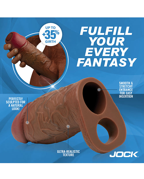 Curve Toys Jock Silicone Penis Extension Sleeve - Dark