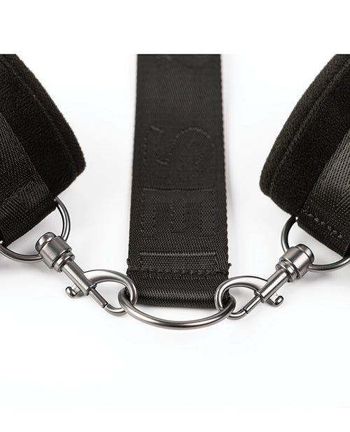 Sei Mio Neck Firmly in Check Adjustable Neck & Wrist Restraint Kit - Black
