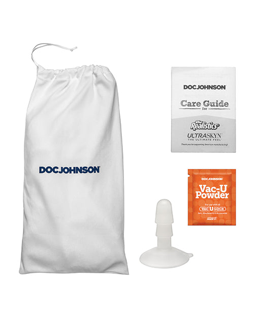 Realistic 8" ULTRASKYN Cock w/Balls - Brown