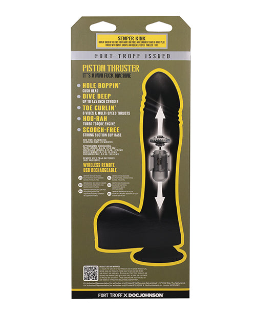Fort Troff Piston Thruster Mini Fuck Machine w/Remote - Black