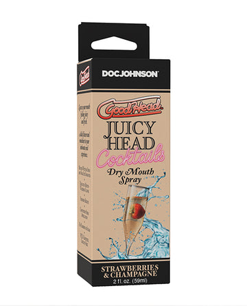 GoodHead Juicy Head Cocktails Dry Mouth Spray - Strawberries & Champagne