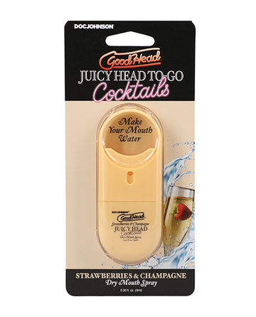GoodHead Juicy Head Cocktails Dry Mouth Spray To-Go - Strawberries & Champagne