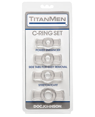 Titanmen Tools Cock Ring Set - Clear