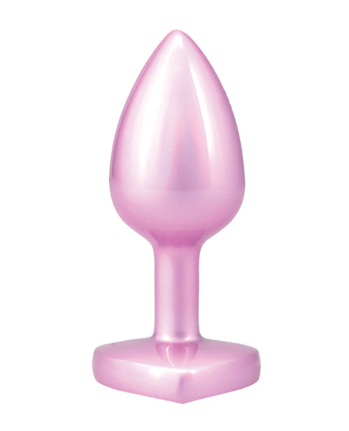 Booty Bling Jeweled Metal Plug - Small Pink