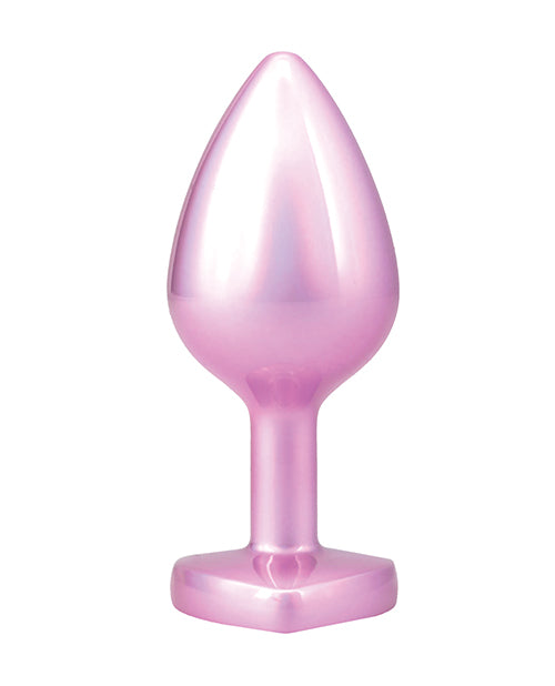 Booty Bling Jeweled Metal Plug - Medium Pink