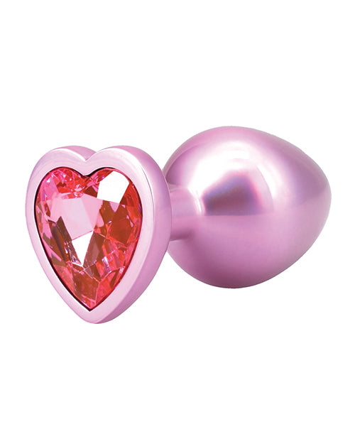 Booty Bling Jeweled Metal Plug - Medium Pink