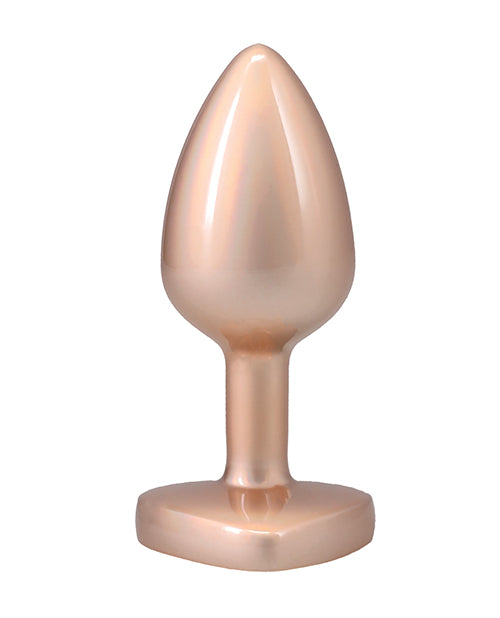 Booty Bling Jeweled Metal Plug - Small Gold