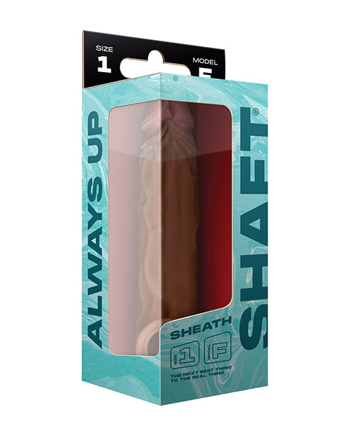 Shaft Model F Flexskin Liquid Silicone 7.8" Sheath - Oak