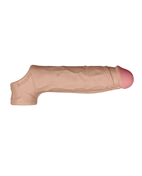 Shaft Flexskin Liquid Silicone 8.8" Vibrating Sheath - Pine
