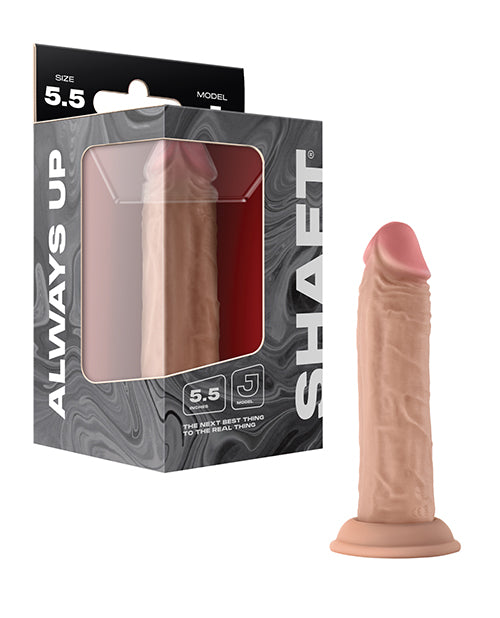 Shaft Model J Flexskin Liquid Silicone 5.5" Dong - Pine