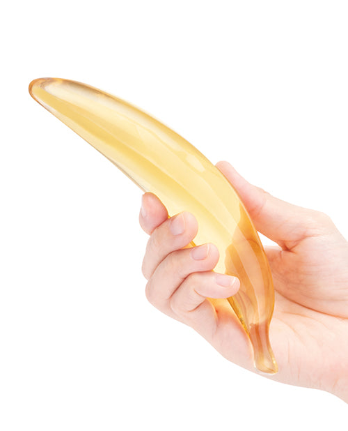 Glas 7" Dildo Banana Joy