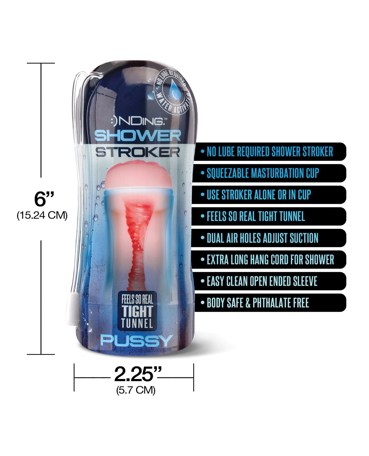 Shower Stroker Pussy - Ivory