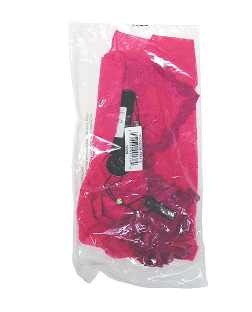 Yvone Lace Babydoll w/Front Closure & G-String 2 pc Set - Pink XL