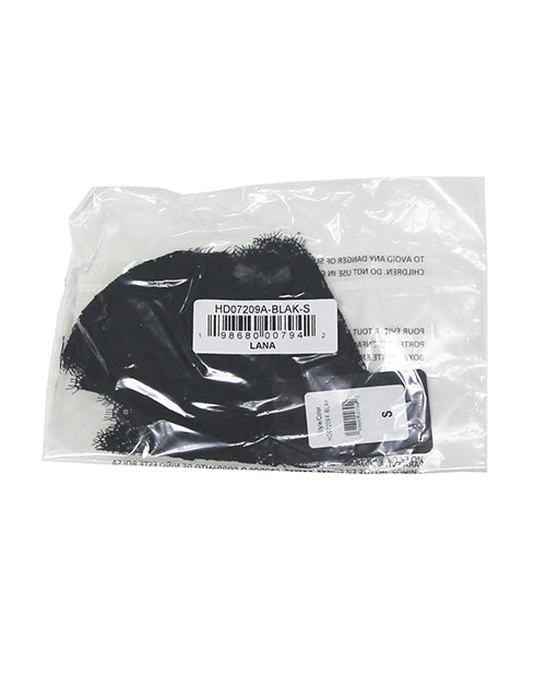 Lana Sheer Lace V-Thong - Black LG