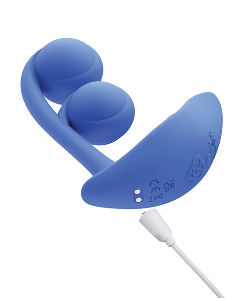 Melody Twin Balls Clit & G-Spot Vibrator - Blue