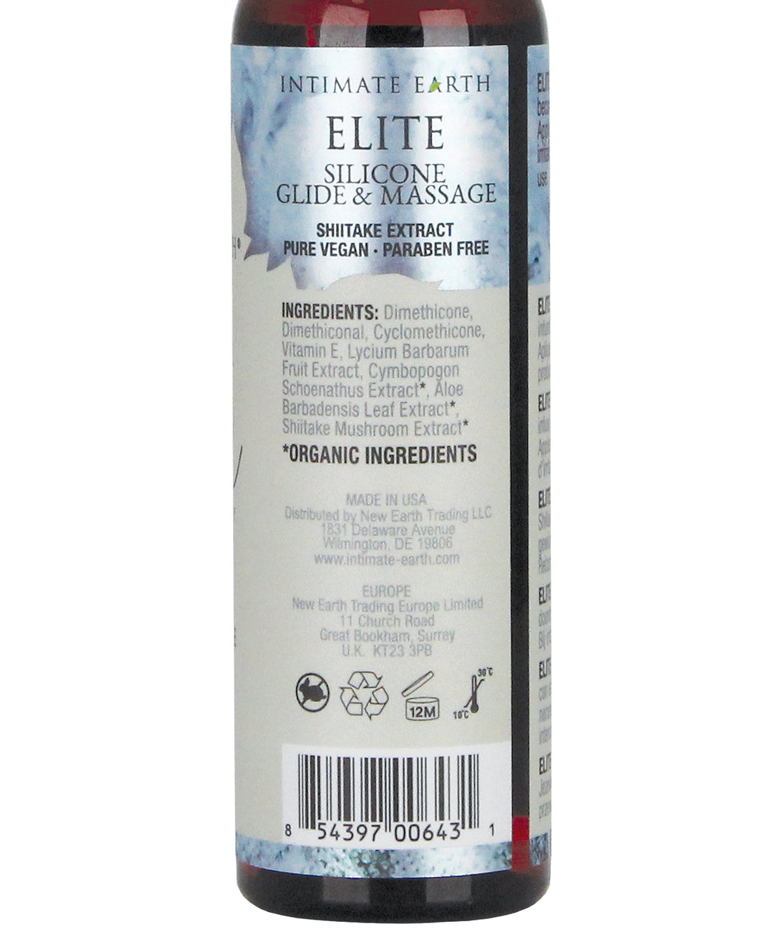 Intimate Earth Elite Velvet Touch Silicone Glide & Massage Oil - 120 ml