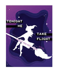 Halloween Take Flight Greeting Card w/Matchbook