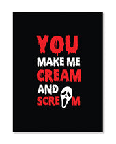 Halloween Cream Scream Greeting Card