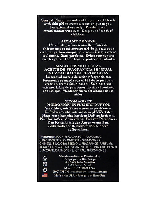 Kama Sutra Sex Magnet Pheromone Roll On Oil - Leather