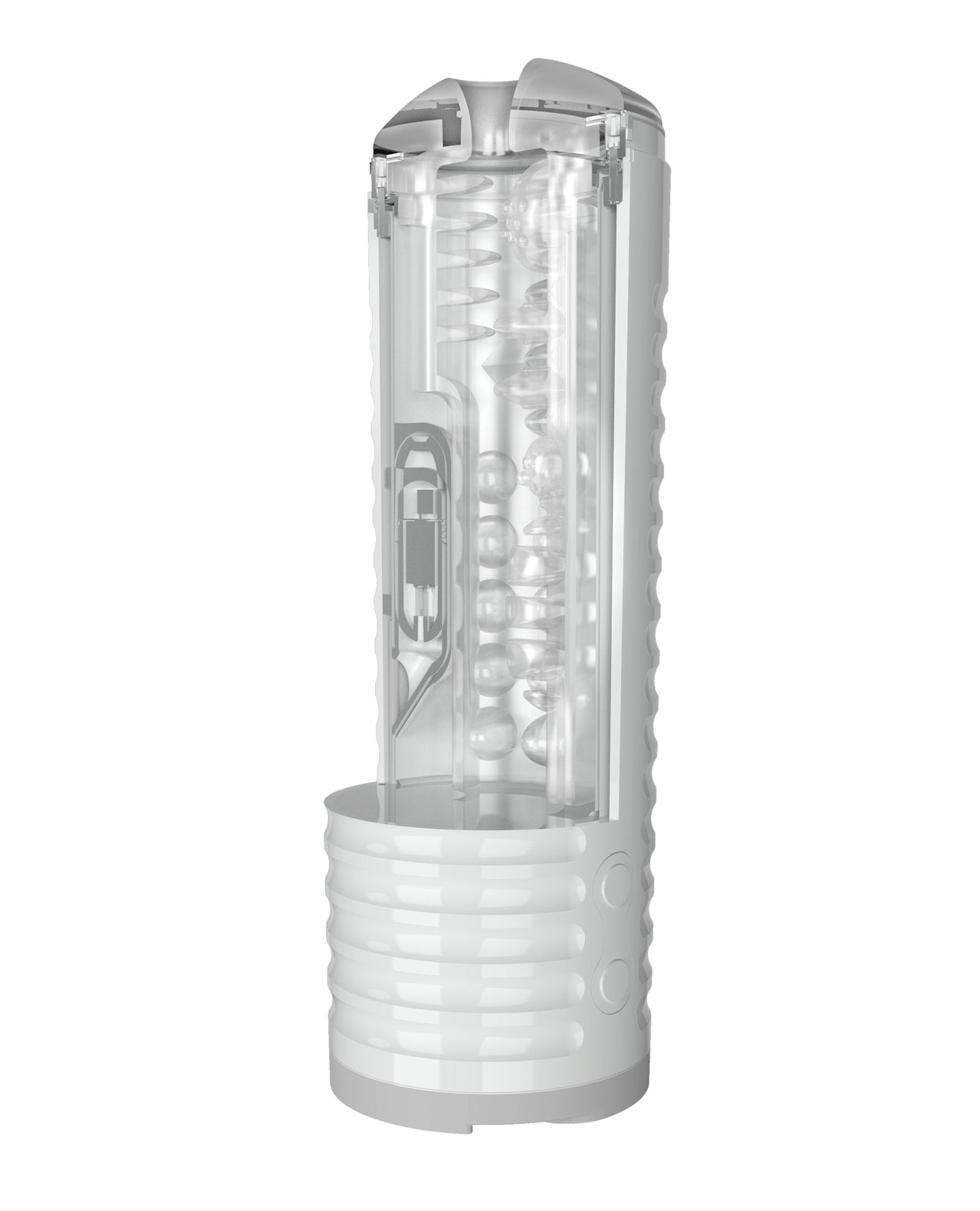 Lovense Max 2 Rechargeable Male Masturbator w/White Case - Clear Sleeve