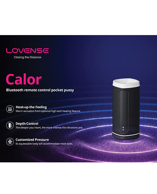 Lovense Calor Compact Heating Masturbator - Black