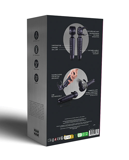 Manwan EVO Original Handle Wand - Black Plum